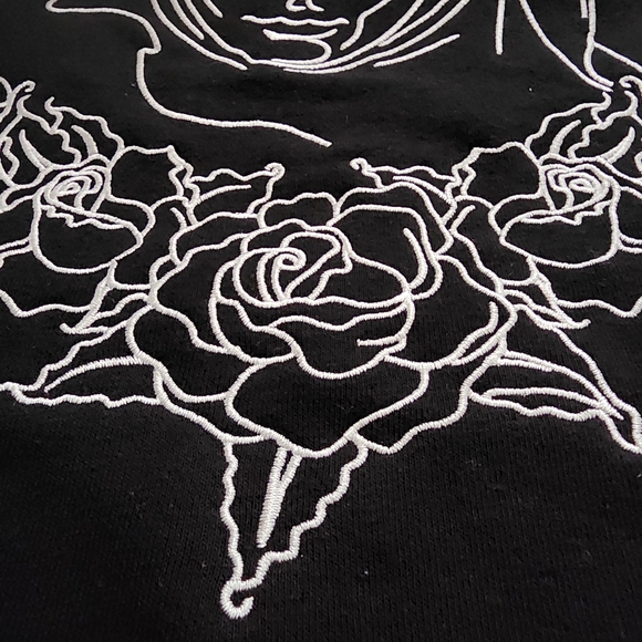 NWT Forever 21 Mens Buena Suerte Religious Sweatshirt Hoodie Sz. XL - Picture 10 of 12